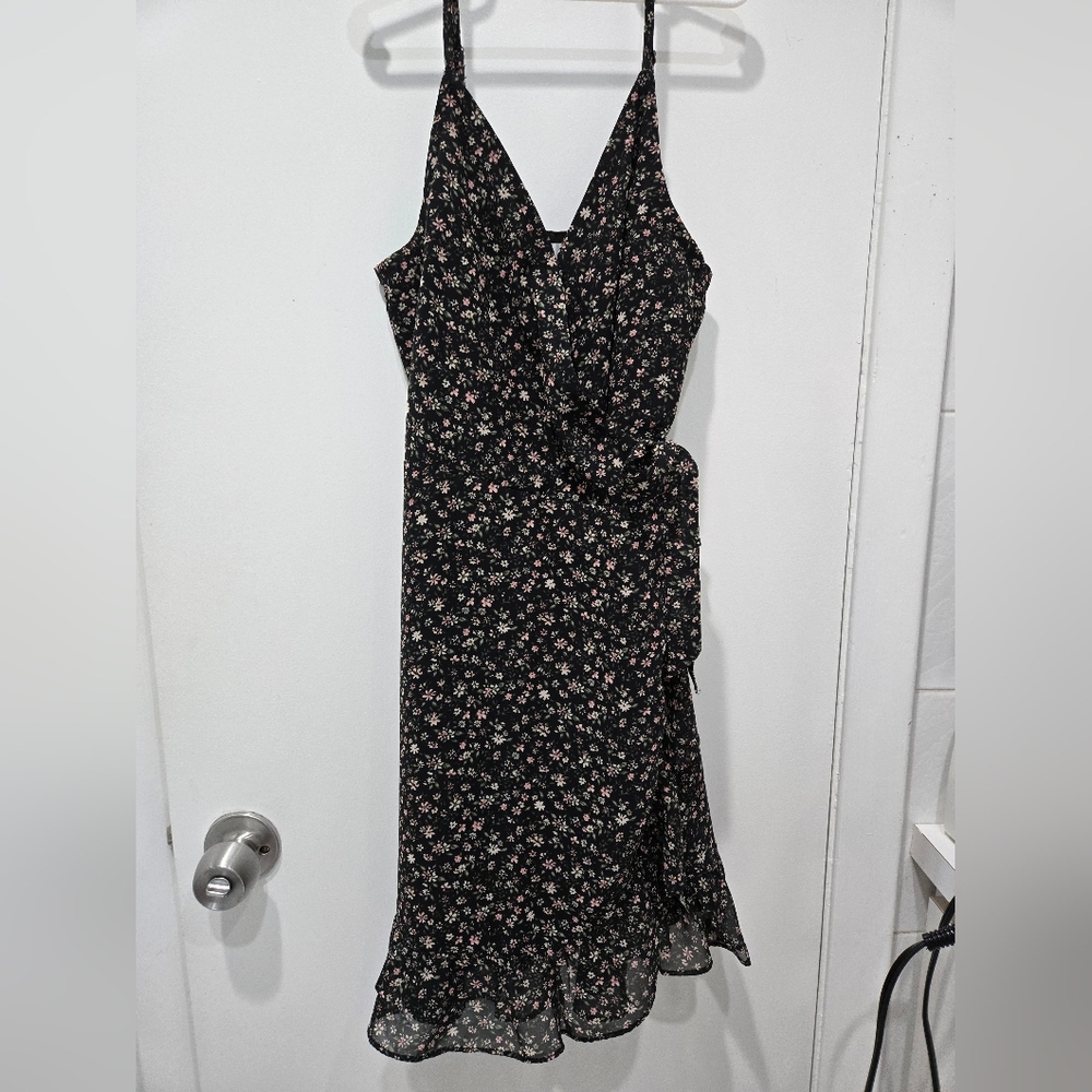 Hollister Black Sequin Asymmetrical Cocktail Dress